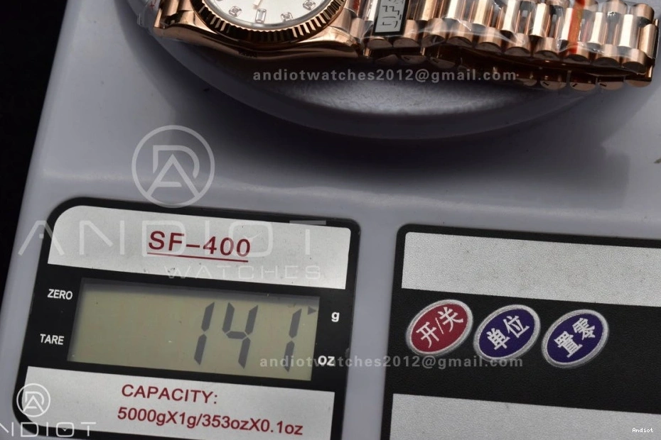 Silver RG vr3255 QF Diamond 904L with Weight) Square on (Gain Bracelet 36 Best Edition DayDate Dial V5 President Steel 0510